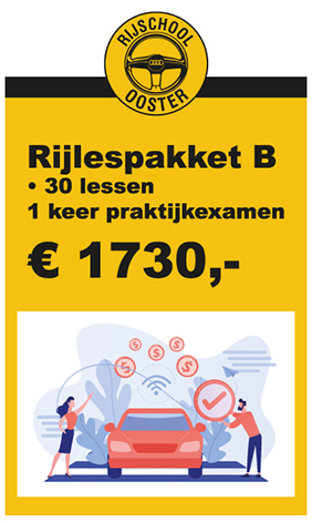 rijlespakket A rijschool ooster B