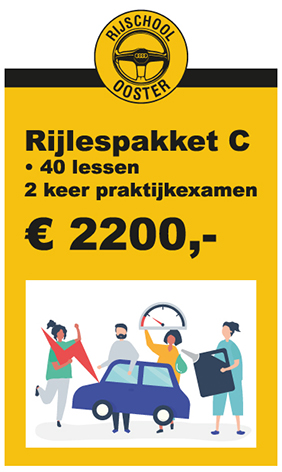 rijlespakket A rijschool ooster C